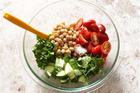 Garbanzo Bean Salad with Tomato and Cucumber - Fine Foods Blog