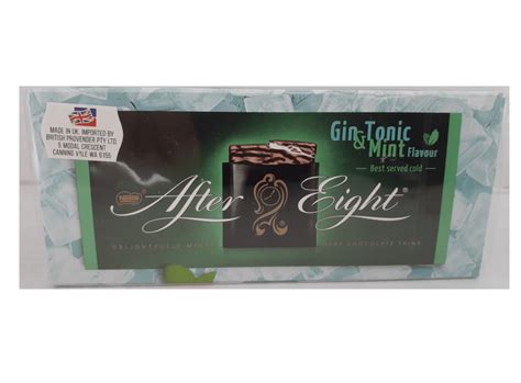 After Eight Gin Tonic Mint Chocolate Thins 200g BBD 03 2024