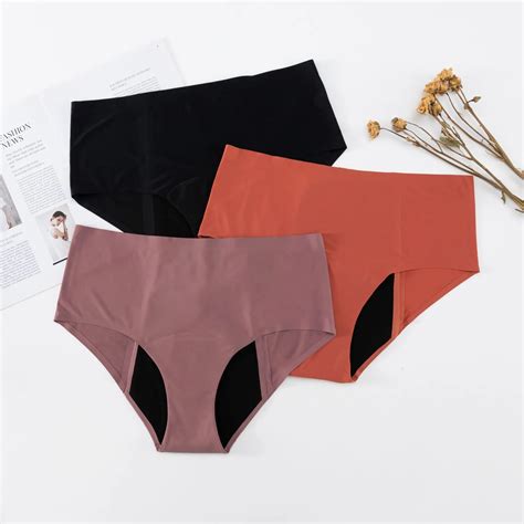 Bragas Menstruales De Talla Grande Para Mujer Ropa Interior De 4 Capas