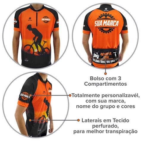 Camisa Ciclismo Personalizada Sportiza 10 Unidades Sportiza