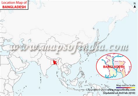 Southeast Asia Map Bangladesh