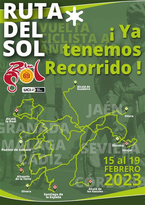 La Ruta del Sol Vuelta Ciclista a Andalucía tiene recorrido