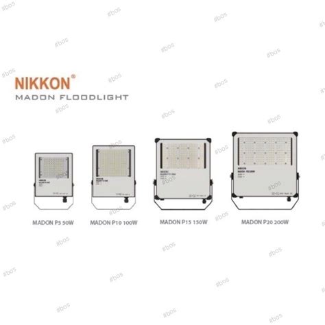 Nikkon MADON IP66 Series LED Floodlight 50W 100W 150W 200W Shopee