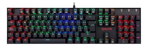 Teclado Gamer Redragon Mitra K Spanish Red Switch Black Teclado