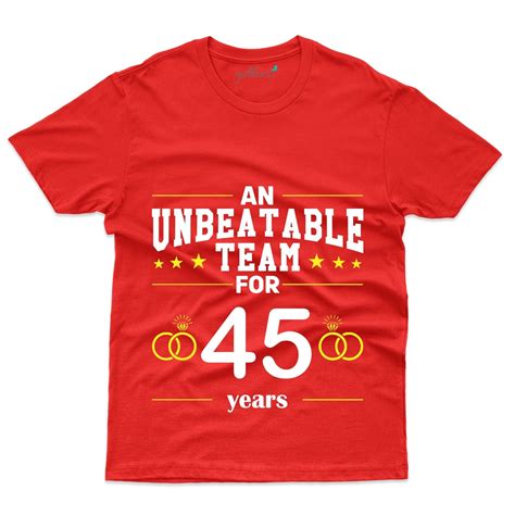 Unbeatable Team T Shirt 45th Anniversary Collection Gubbacci