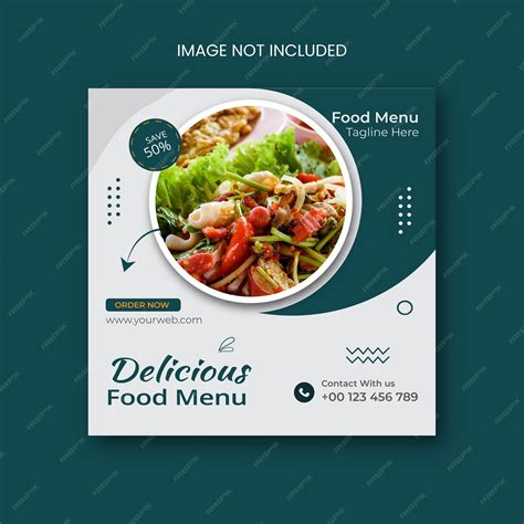 Premium Vector Restaurant Food Social Media Post Template Design