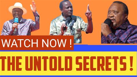 LIVE INTERVIEW SECRETS Behind Uhuru Raila Ruto In Nyanza Rigathi S