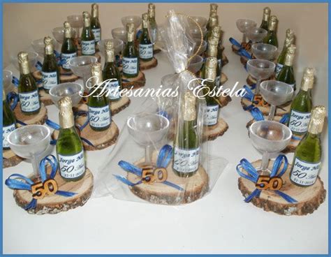 Souvenirs A Os Con Mini Botellitas De Champagne Personalizadas