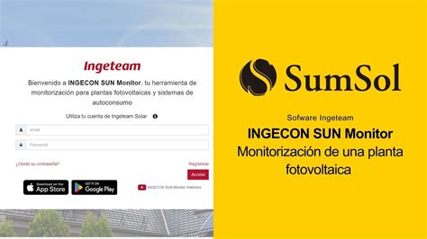 SumSol INGECON SUN Monitor Monitorización de una planta