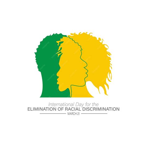 Día Internacional Para La Eliminación De La Discriminación Racial Ilustración Vectorial