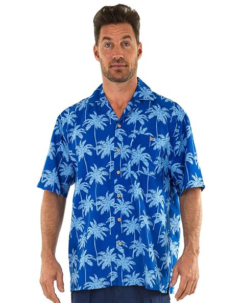 Uzzi Mens Hawaiian Casual Button Down Short Sleeve Beach Surf Aloha