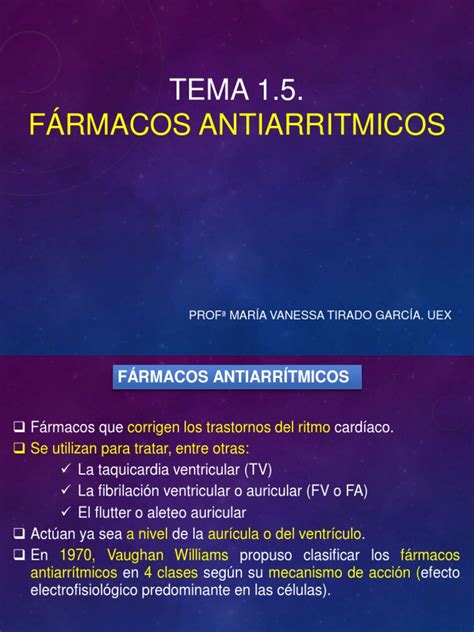 Tema 4 5 F Antiarritmicos Pdf Tratamientos Médicos Farmacología