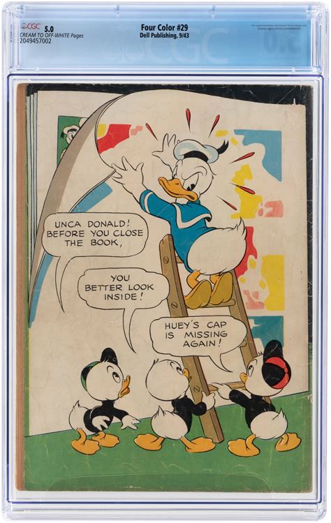 Hake S Four Color September Cgc Vg Fine Donald Duck