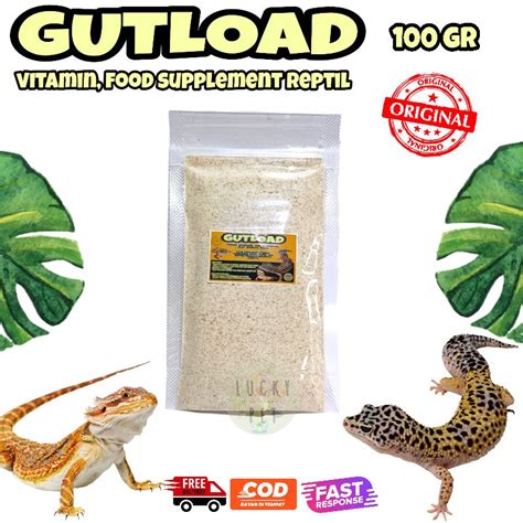 Jual 100 GR GUTLOAD Pakan Serangga Jangkrik Kecoa Dubia Ulat Hongkong