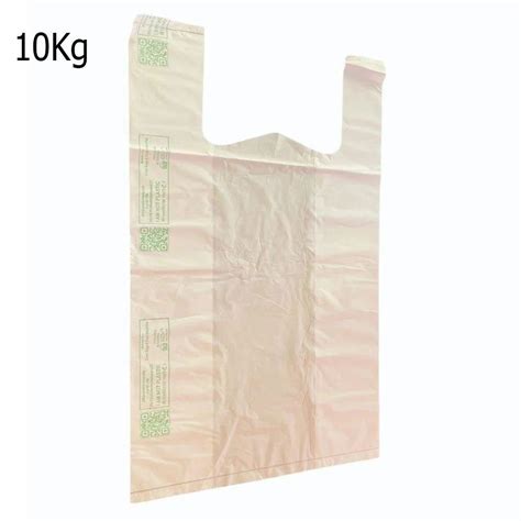 Plain Kg W Cut Compostable Carry Bag Size In Inches X Lxw