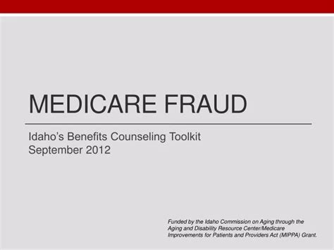 Ppt Medicare Fraud Powerpoint Presentation Free Download Id 1766389