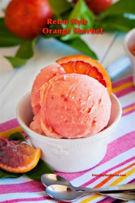 Blood Orange Sherbet Recipe And A Mocktail Everyday Southwest