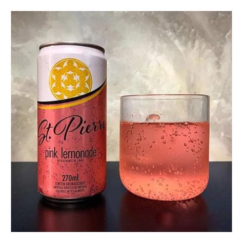 Kit 24 Agua Tônica St Pierre Pink Lemonade Lata 270ml Parcelamento