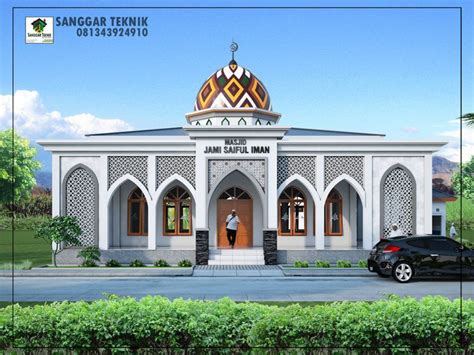 Referensi Desain Masjid Ukuran 12 X 12 M Desain Arsitektur Islami