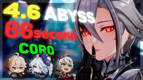 4 6 Abyss C0 Arlecchino 66s Continuous Speedrun Top Half YouTube