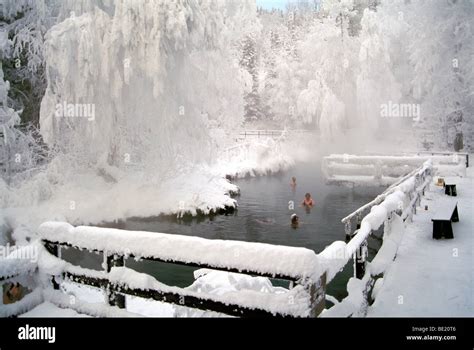 Liard Hot Springs, Liard River Hot Springs Provincial Park along Alaska Highway, Northern BC ...