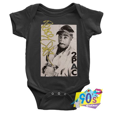 Yellow Script Tupac Shakur Rap Hip Hop Baby Onesie, Baby Clothes ...