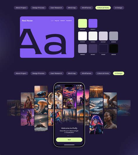 Pixify Uiux Design Ai Image Generation App Behance