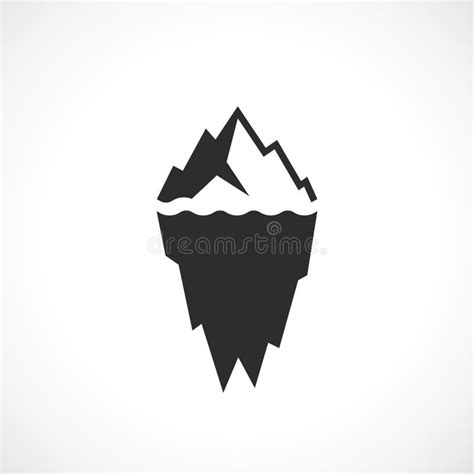 Logotipo Del Vector Del Iceberg De Hielo Ilustración Del Vector