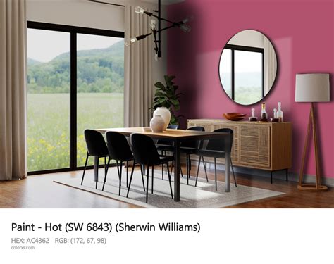 Sherwin Williams Hot Sw 6843 Paint Color Codes Similar Paints And Colors