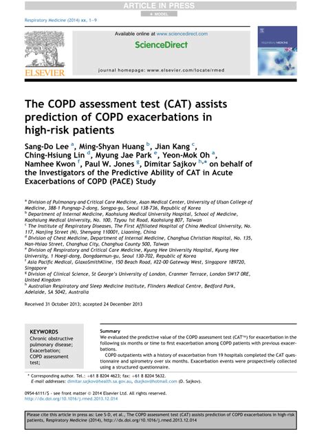 Cat Test For Copd