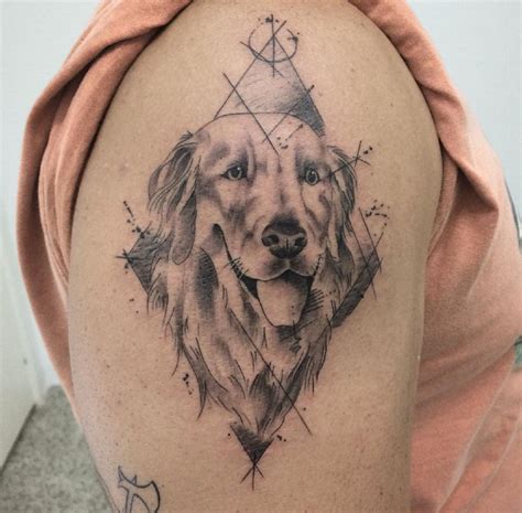 16 Golden Retriever Tattoo Ideas - BuzzSharer.com