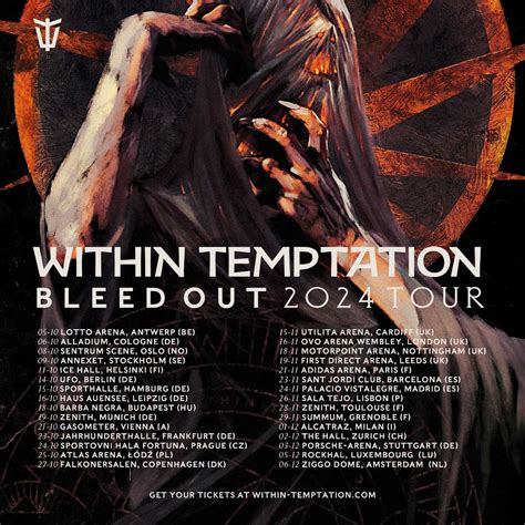 Within Temptation Bleed Out 2024 Tour Cardiff MetalTalk Heavy