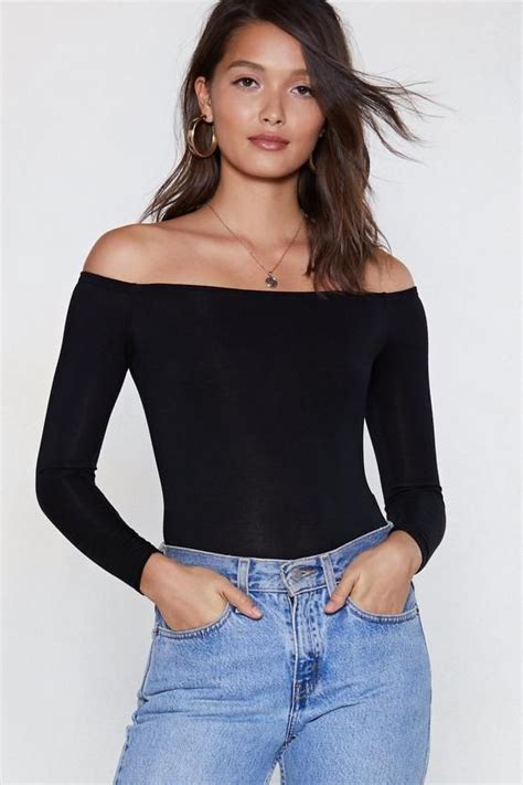 Sri Off-the-Shoulder Bodysuit | Shopping outfit, Trendy tops, Clothes