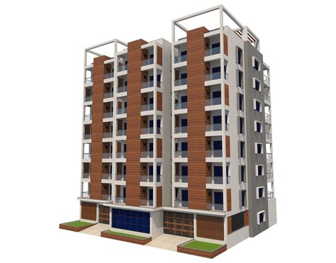 Apartment Building 15 3d Model Cgtrader