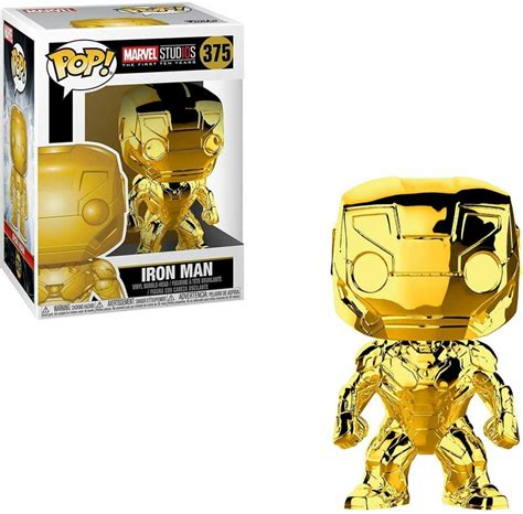 Funko POP! Marvel Studios The First Ten Years Iron Man Gold Chrome - LJ Shop - Switzerland ...