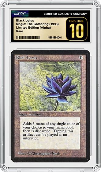 Black Lotus Bewertet Mit CGC Pristine 10 Bricht Mit 3 Millionen USD