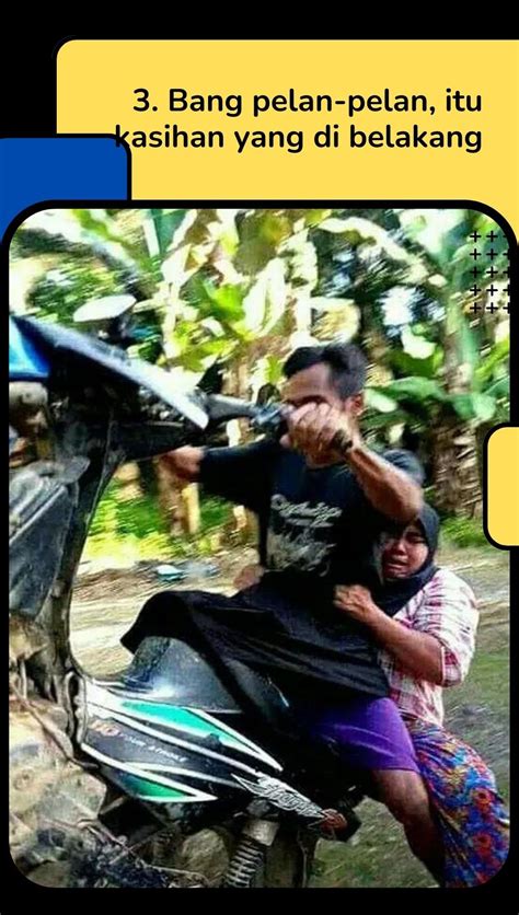 10 Potret Kocak Emak Emak Di Motor Gayanya Sungguh Di Luar Prediksi