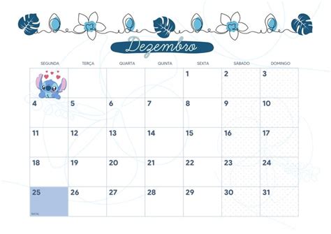 Pin de PEDAGO Gy ANDO em Calendário Stitch 2023 Planejadores