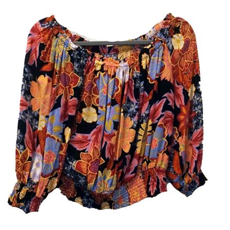 Rachel Zoe Tops Rachel Zoe Womens Gathered Floral Blouse Poshmark