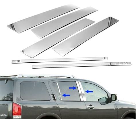 For Infiniti Qx Stainless Steel Chrome Window Door Pillar