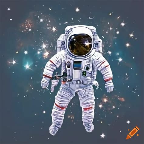 Astronaut Floating In Space On Craiyon