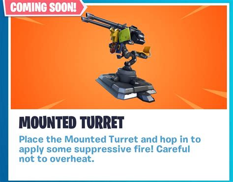 Fortnite S Epic New Mounted Turret Could Change The Building Game