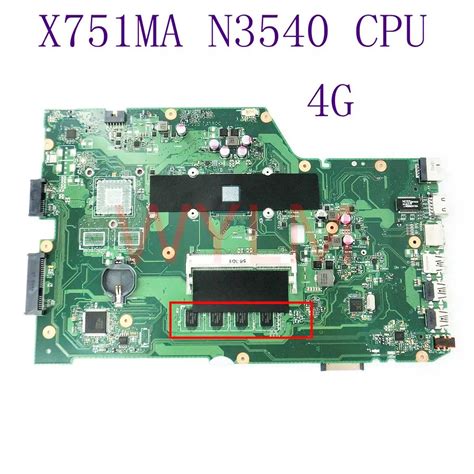 X751MA With N3540 CPU Mainboard For ASUS X751M X751MA X751MD K751M