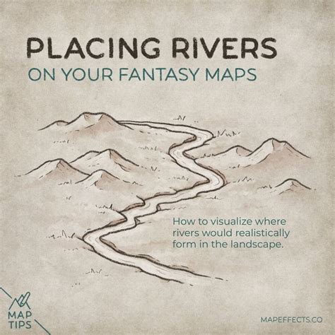 Placing Rivers On Your Fantasy Maps Map Effects Fantasy Map