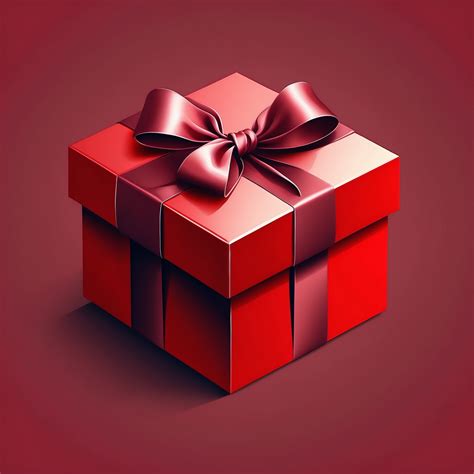 red gift box  stock photo public domain pictures