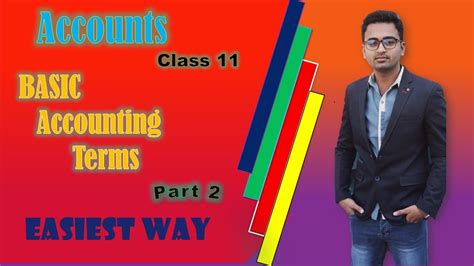 Basic Accounting Terms Class 11 Accounts Easiest Way Youtube