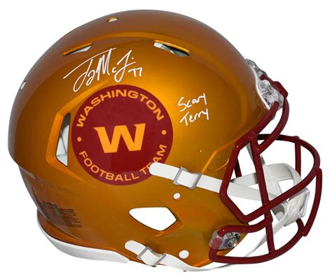 Terry Mclaurin Signed Washington Football Team Authentic Flash Helmet