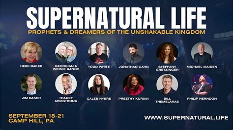 Supernatural Life Conference Prophets Dreamers Of The