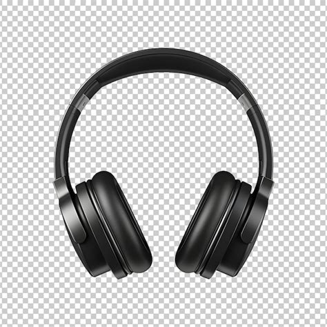 Casque Sans Fil Psd Noir Moderne Isol Sur Fond Transparent Psd Premium