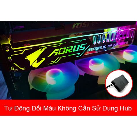 Mua Gi Vga Coolmoon Cm Led Rgb Argb Ng B Hub Coolmoon